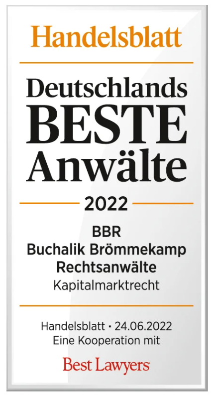 Deutschlands Beste Anwälte 2023 im Kapitalmarktrecht
